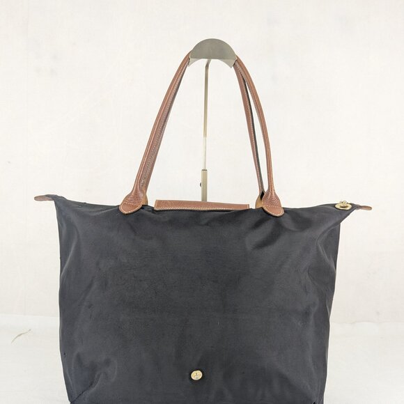 Longchamp Paris Le Pliage Tote – Preowned Nylon Black Bag, Fast Ship! - Picture 2 of 16